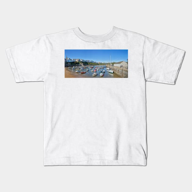 Tenby Harbour Beach, Pembrokeshire Kids T-Shirt by GrahamPrentice